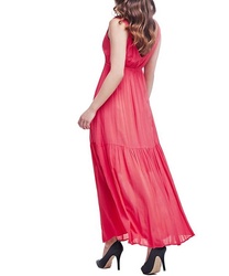 Guess dámske ružové maxi šaty - S (A543)