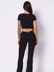 Guess dámsky čierny top - XS (JBLK)