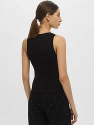 Guess dámsky čierny top - XS (JBLK)