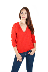 Guess dámsky červený sveter Mirta - XS (G5A6)