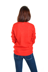 Guess dámsky červený sveter Mirta - S (G5A6)