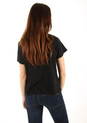 Guess dámske čierne tričko Icon - XS (A996)