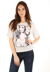 Guess dámske šedé tričko Icon - XS (DTGH)