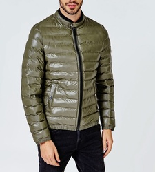 Guess pánska olivovo zelená prechodová bunda Puffa - XXL (G827)