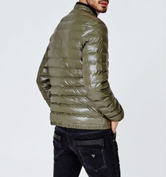 Guess pánska olivovo zelená prechodová bunda Puffa - XXL (G827)