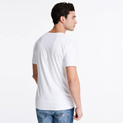 Guess pánske biele tričko s potlačou - L (TWHT)