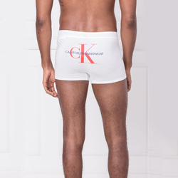 Calvin Klein pánske biele boxerky - S (100)