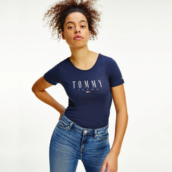 Tommy Jeans dámske modré tričko - M (C87)