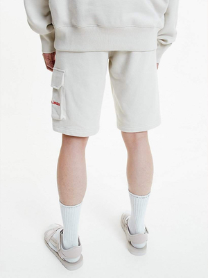 Calvin Klein pánske krémové šortky - S (ACF)