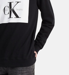 Calvin Klein pánska čierna mikina s potlačou - XL (099)