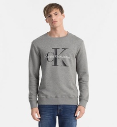Calvin Klein pánska šedá mikina - S (025)