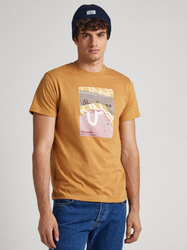 Pepe Jeans pánske horčicové tričko - L (849)