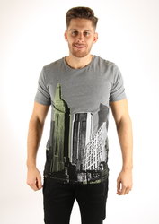 Calvin Klein pánske šedé tričko - XL (025)