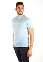 Pepe Jeans pánske svetlomodré tričko West - S (564)