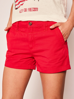 Pepe Jeans dámske červené šortky Balboa - 25 (238)