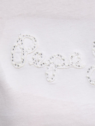 Pepe Jeans dámske biele tričko Espe - XS (800)