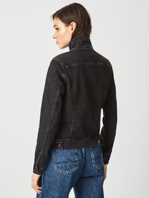 Pepe Jeans dámska čierna džínsová bunda - XS (000)