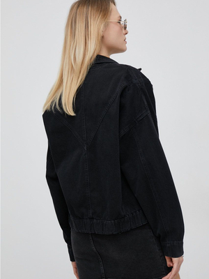 Pepe Jeans dámska čierna džínsová bunda - S (000)