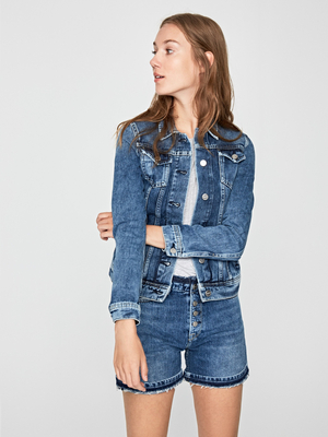 Pepe Jeans dámska džínsová bunda Thrift - XS (000)