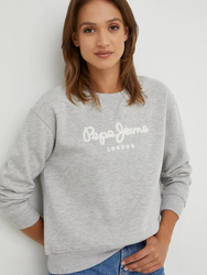 Pepe Jeans dámska svetlo šedá mikina - S (933)