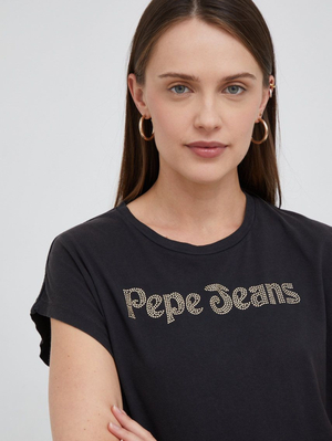 Pepe Jeans dámske čierne tričko - XS (990)