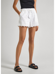 Pepe Jeans dámske biele šortky - S (800)