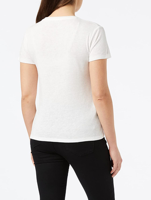 Pepe Jeans dámske biele tričko Caitlin - S (800)