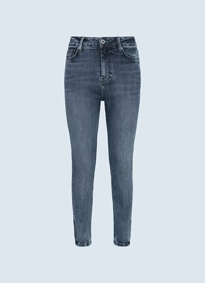 Pepe Jeans dámske sivé džínsy Dion - 25/26 (000)