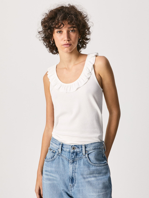 Pepe Jeans dámske biele tielko Dorina - M (803)
