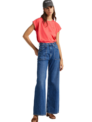 Pepe Jeans dámske červené tričko BLOOM - XS (241)