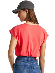 Pepe Jeans dámske červené tričko BLOOM - XS (241)
