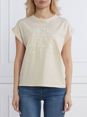 Pepe Jeans béžové dámske Linda tričko - XS (821)