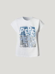 Pepe Jeans dámske biele tričko - XS (800)