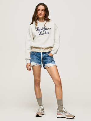 Pepe Jeans dámska krémová mikina - XS (808)