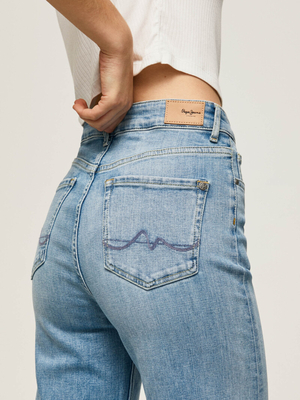 Pepe Jeans dámske modré džínsy Lexa - 25 (000)