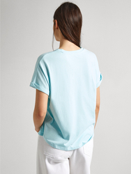 Pepe Jeans dámske tyrkysové tričko Liu - XS (508)
