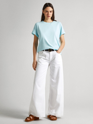 Pepe Jeans dámske tyrkysové tričko Liu - XS (508)