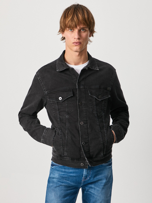 Pepe Jeans pánska čierna džínsová bunda Pinner - S (0)