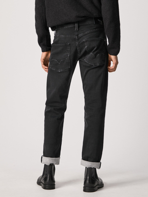 Pepe Jeans pánske čierne džínsy Track - 33/34 (000)