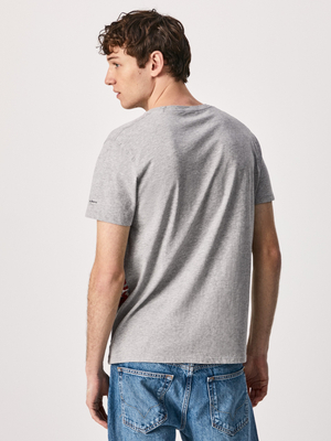 Pepe Jeans pánske šedé tričko Ronny - M (933)