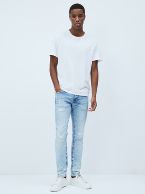 Pepe Jeans pánske modré džínsy Stanley - 32/34 (000)