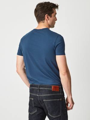 Pepe Jeans pánske modré tričko Wallace - M (571)