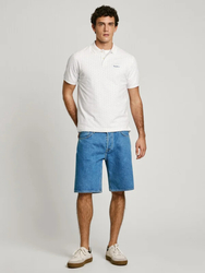 Pepe Jeans pánske biele polo tričko - M (800)