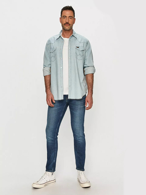 Pepe Jeans pánske tmavo modré džínsy Stan - 34-28 (000)