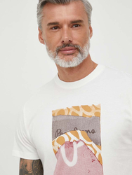 Pepe Jeans pánske krémové tričko - L (803)