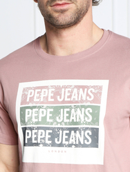 Pepe Jeans pánske ružové tričko Acee - L (307)