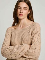 Pepe Jeans dámsky béžový sveter - XS (833)