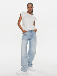 Pepe Jeans dámske biele tričko  - XS (800)
