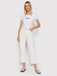 Pepe Jeans dámske biele tričko NEW VIRGINIA - S (800)