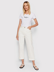 Pepe Jeans dámske biele tričko NEW VIRGINIA - L (800)